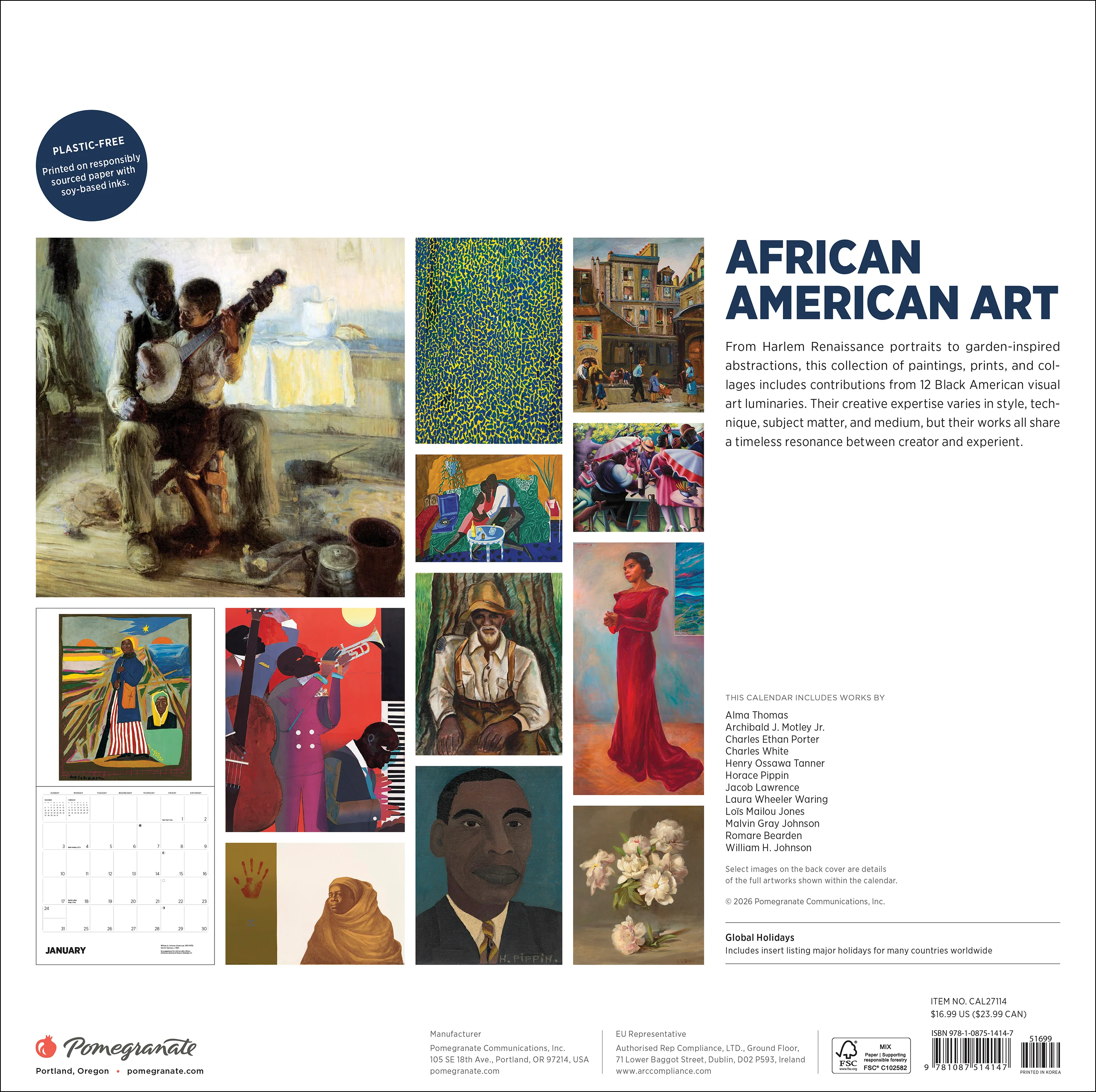 African American Art 2027 Wall Calendar - Image 8