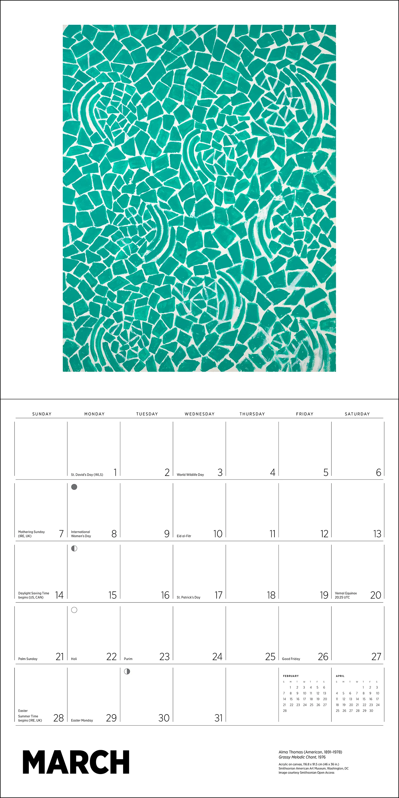 Alma Thomas 2027 Wall Calendar - Image 4