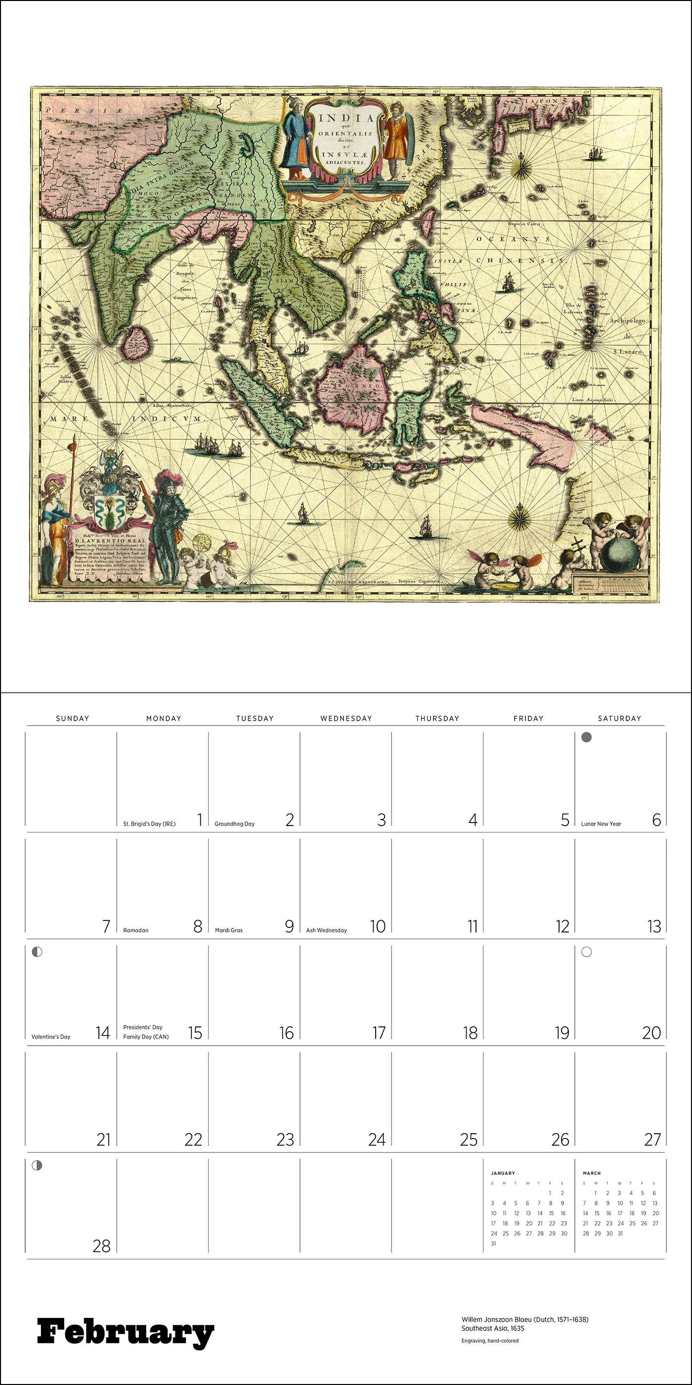 Antique Maps 2027 Wall Calendar - Image 3