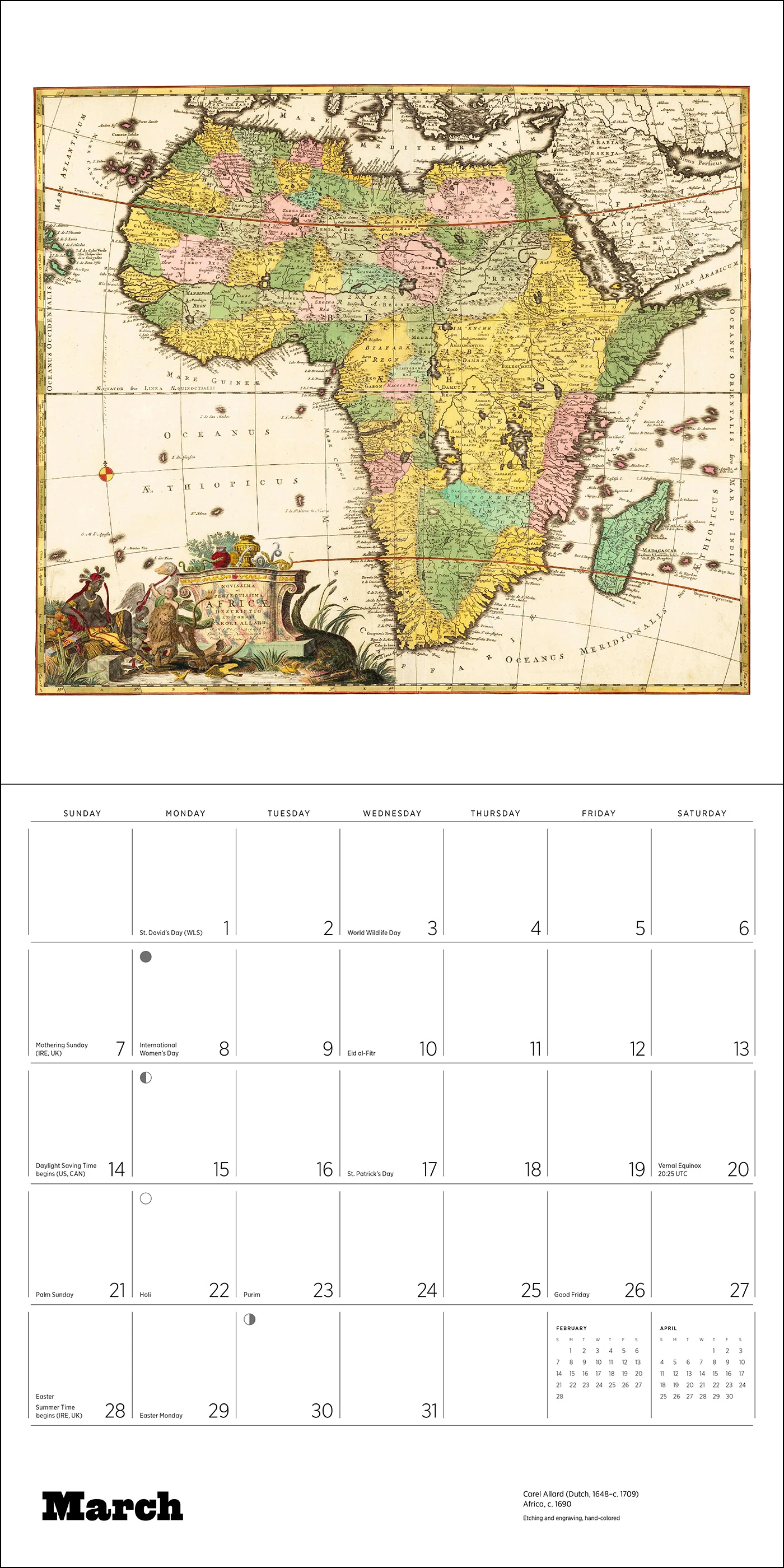 Antique Maps 2027 Wall Calendar - Image 4