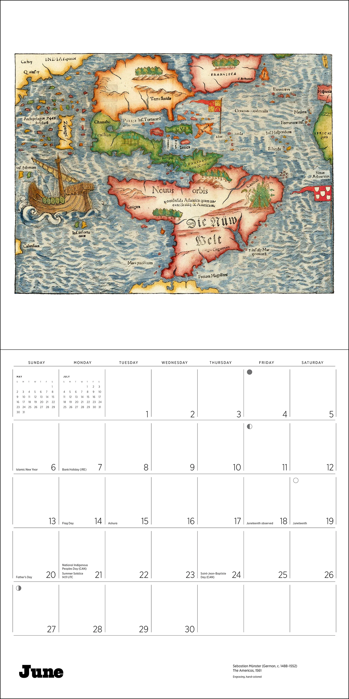 Antique Maps 2027 Wall Calendar - Image 6