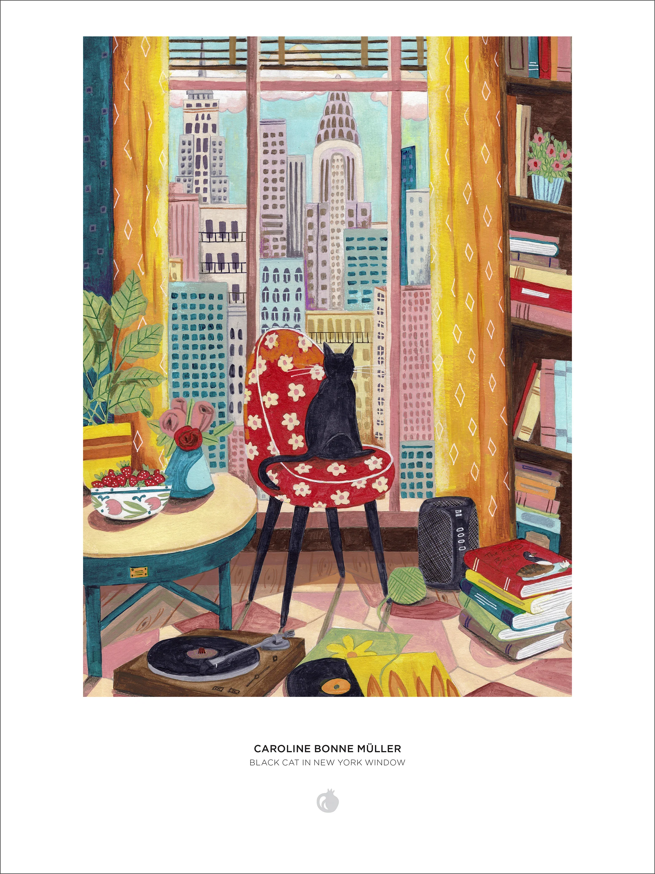 Caroline Bonne Müller: Black Cat in New York Window 1000-Piece Jigsaw Puzzle - Image 3