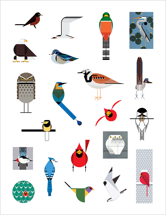 Charley Harper’s Birds Sticker Book - Image 4