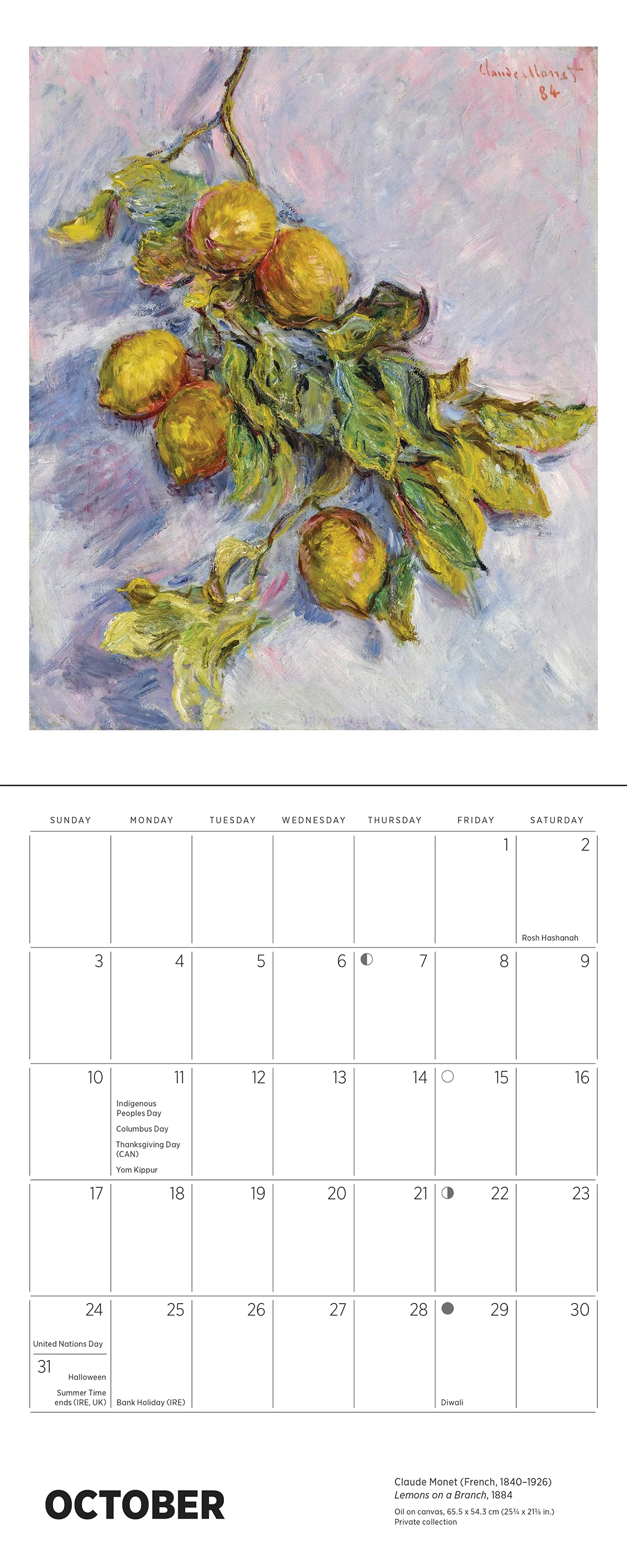 Claude Monet 2027 Mini Calendar - Image 4