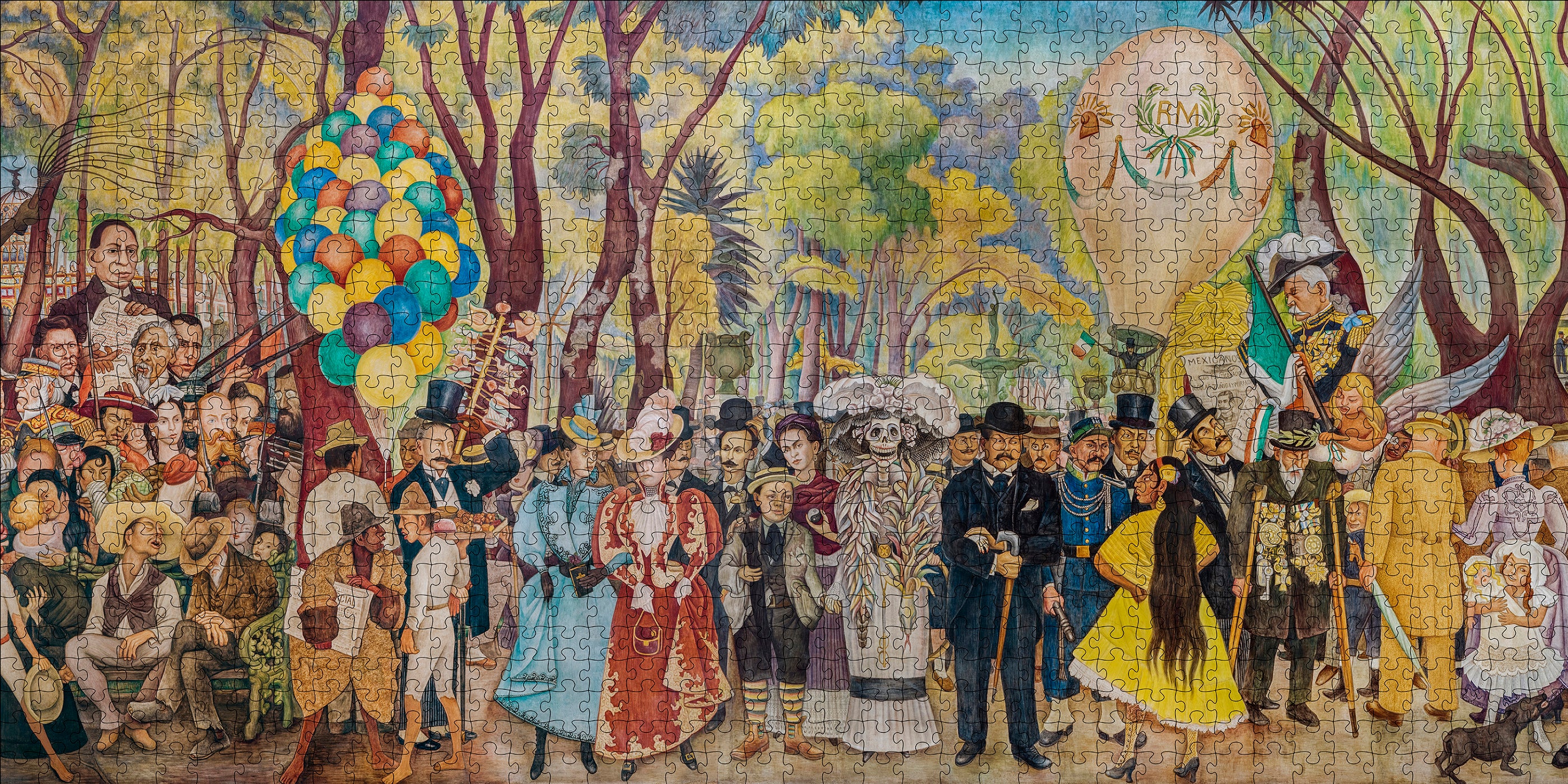 Diego Rivera: Dream of a Sunday Afternoon in Alameda Park 1000-Piece Jigsaw Puzzle - Image 2