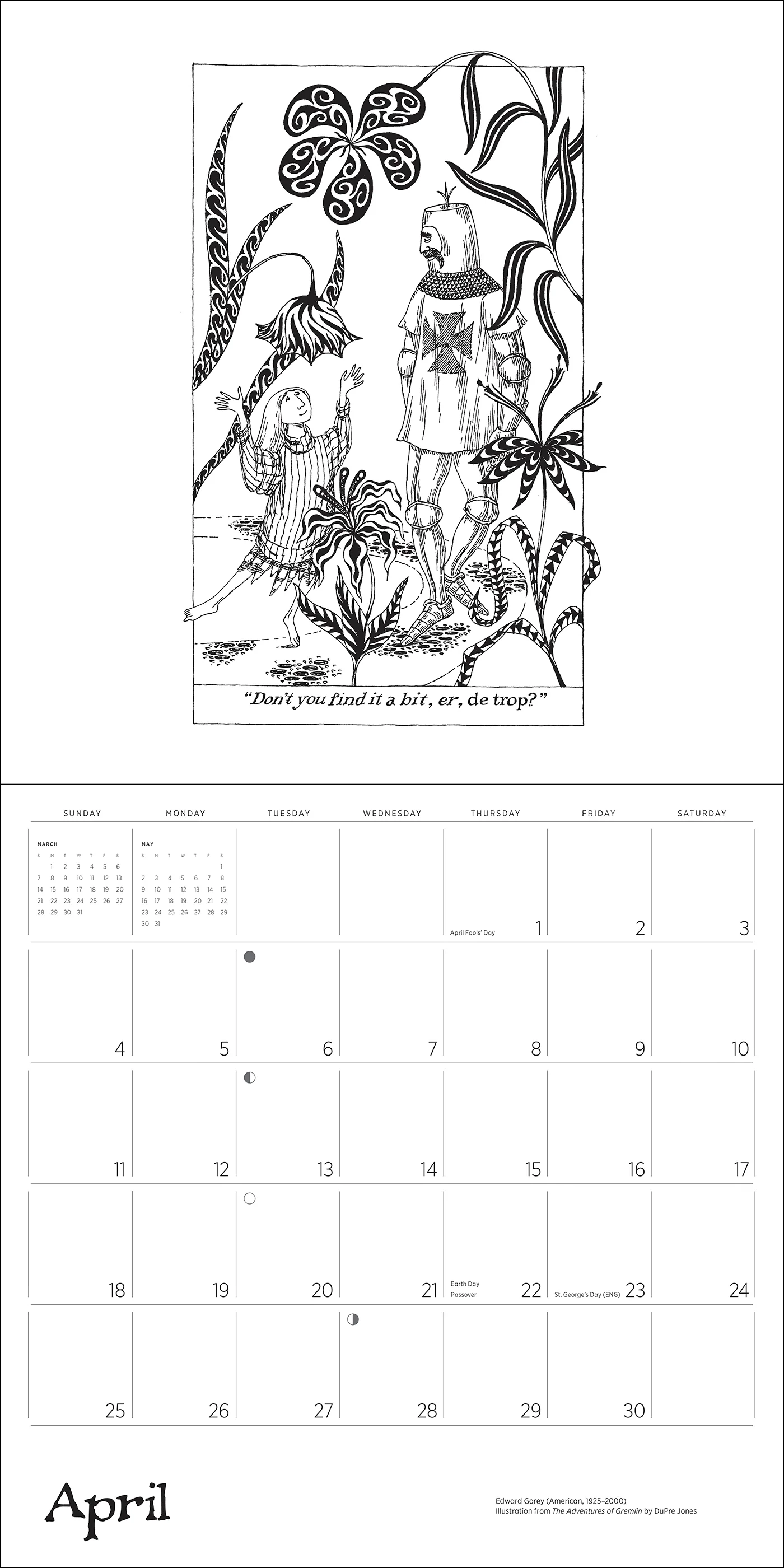 Edward Gorey 2027 Wall Calendar - Image 6