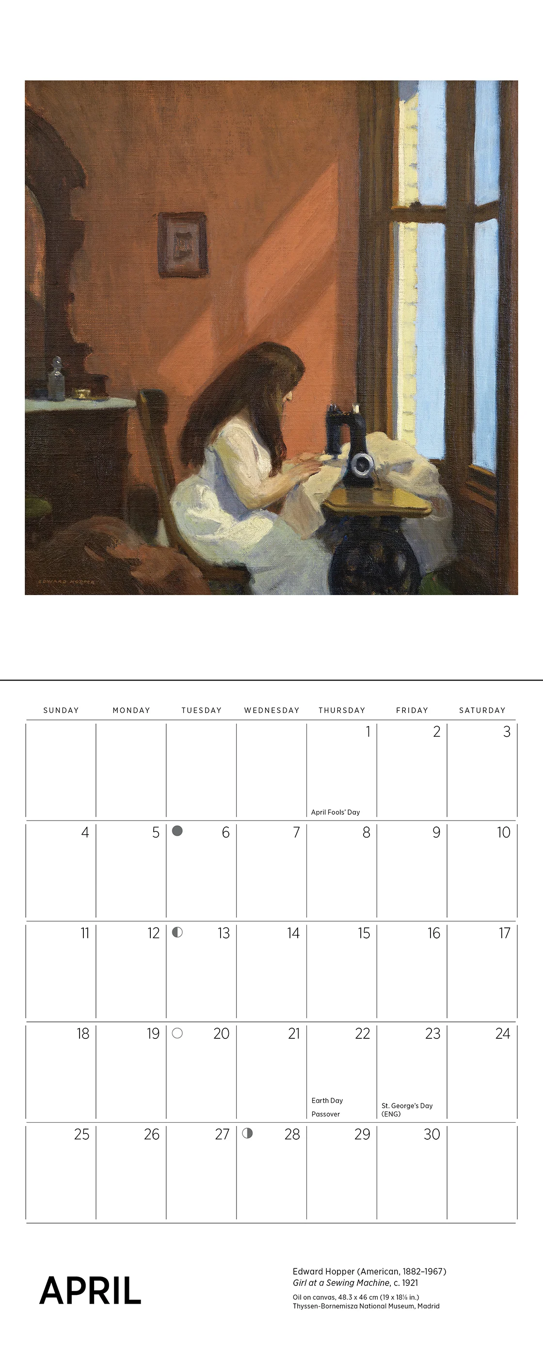 Edward Hopper 2027 Mini Wall Calendar - Image 6