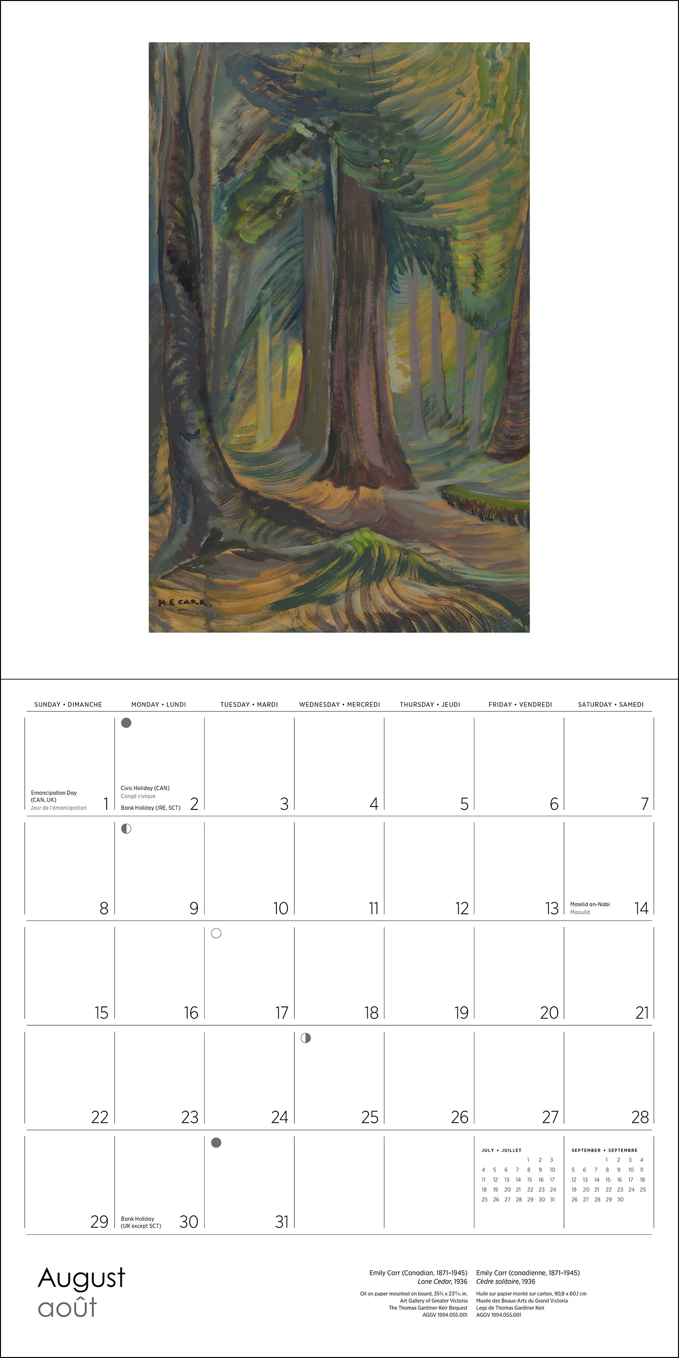 Emily Carr 2027 Wall Calendar - Image 3