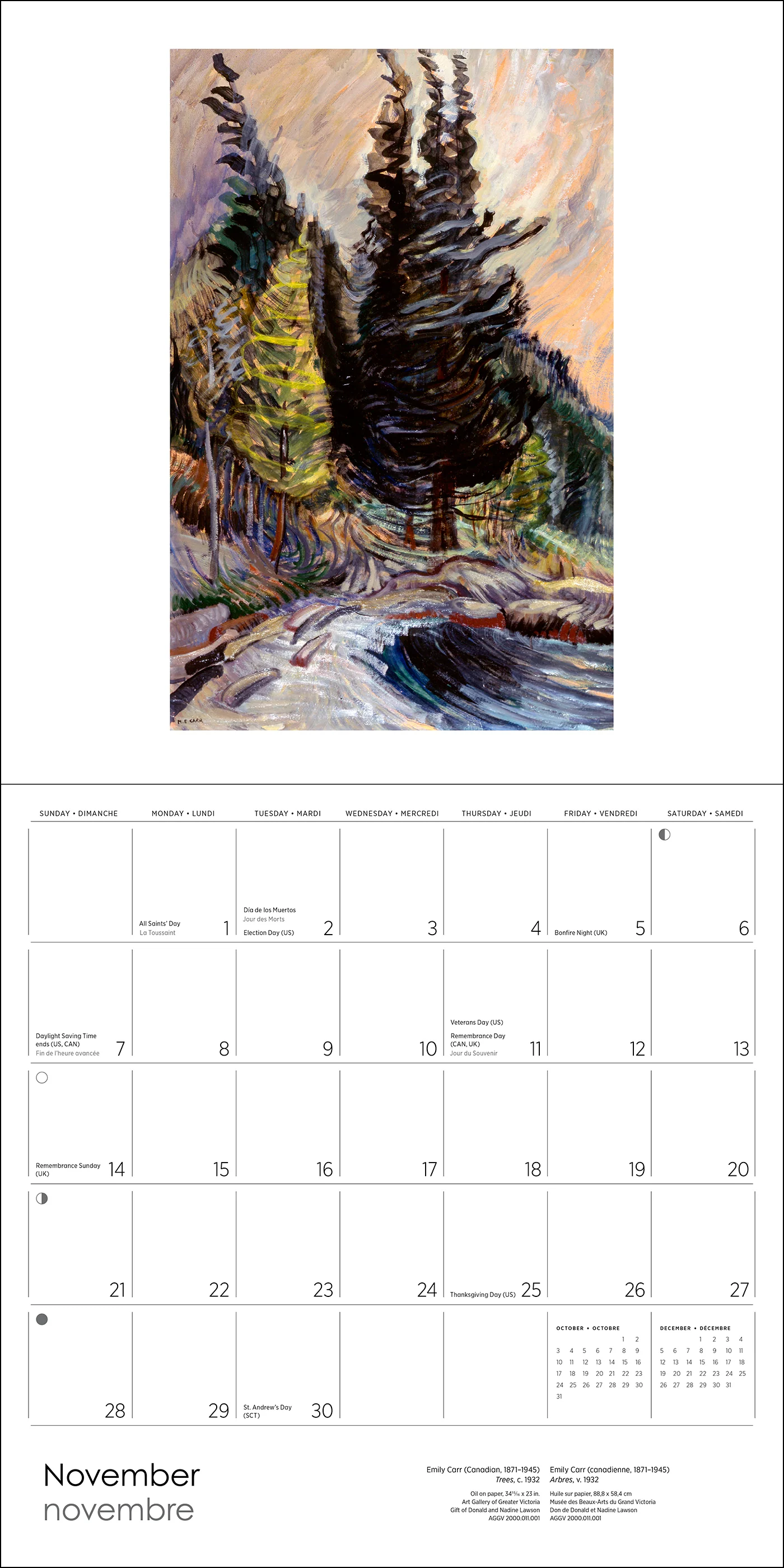 Emily Carr 2027 Wall Calendar - Image 6