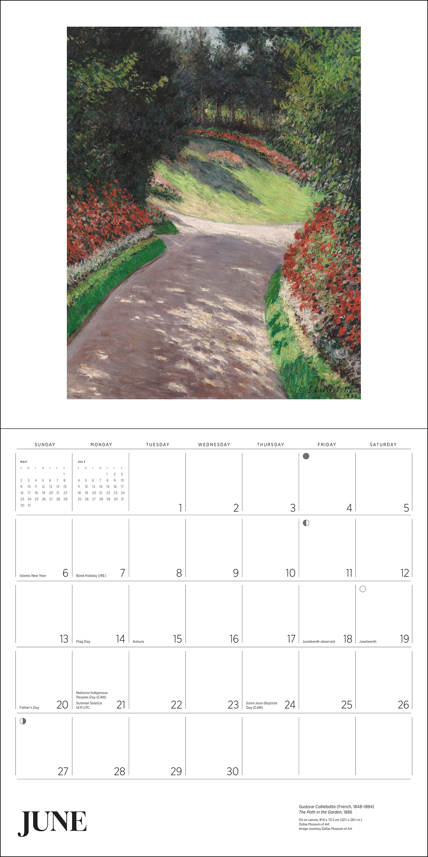 Gardens of the Impressionists 2027 Wall Calendar - Image 3