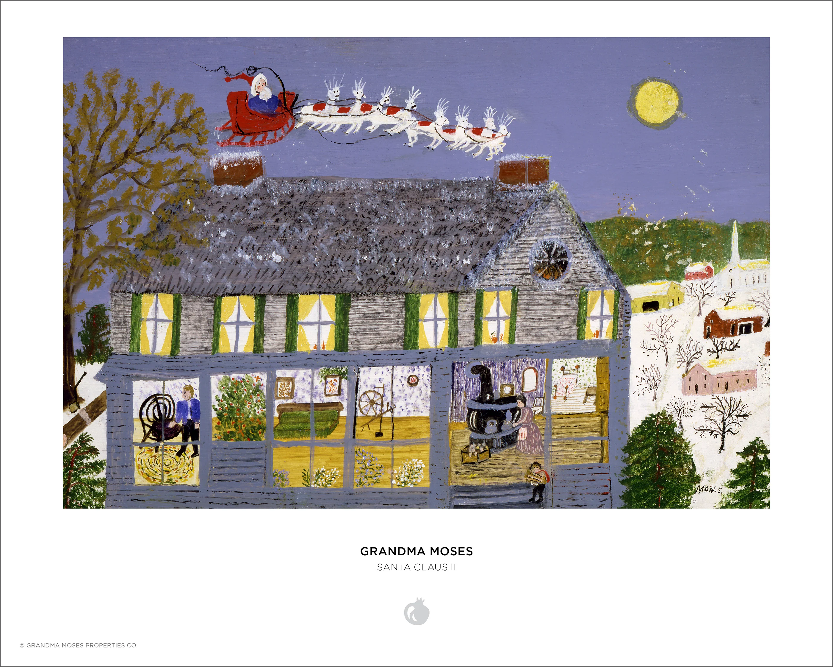 Grandma Moses: Santa Claus II 500-Piece Puzzle - Image 3