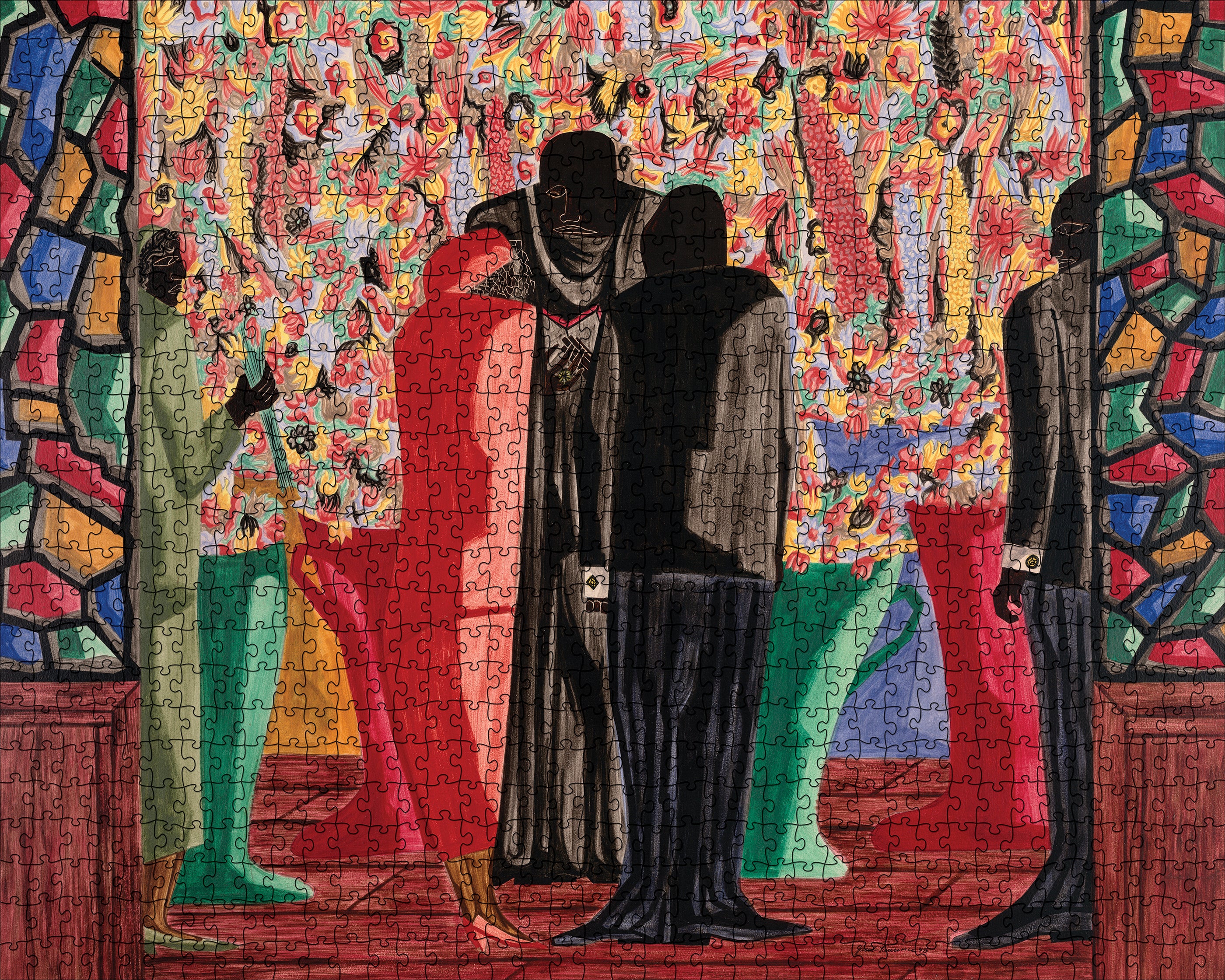 Jacob Lawrence: The Wedding 1000-Piece Jigsaw Puzzle - Image 2
