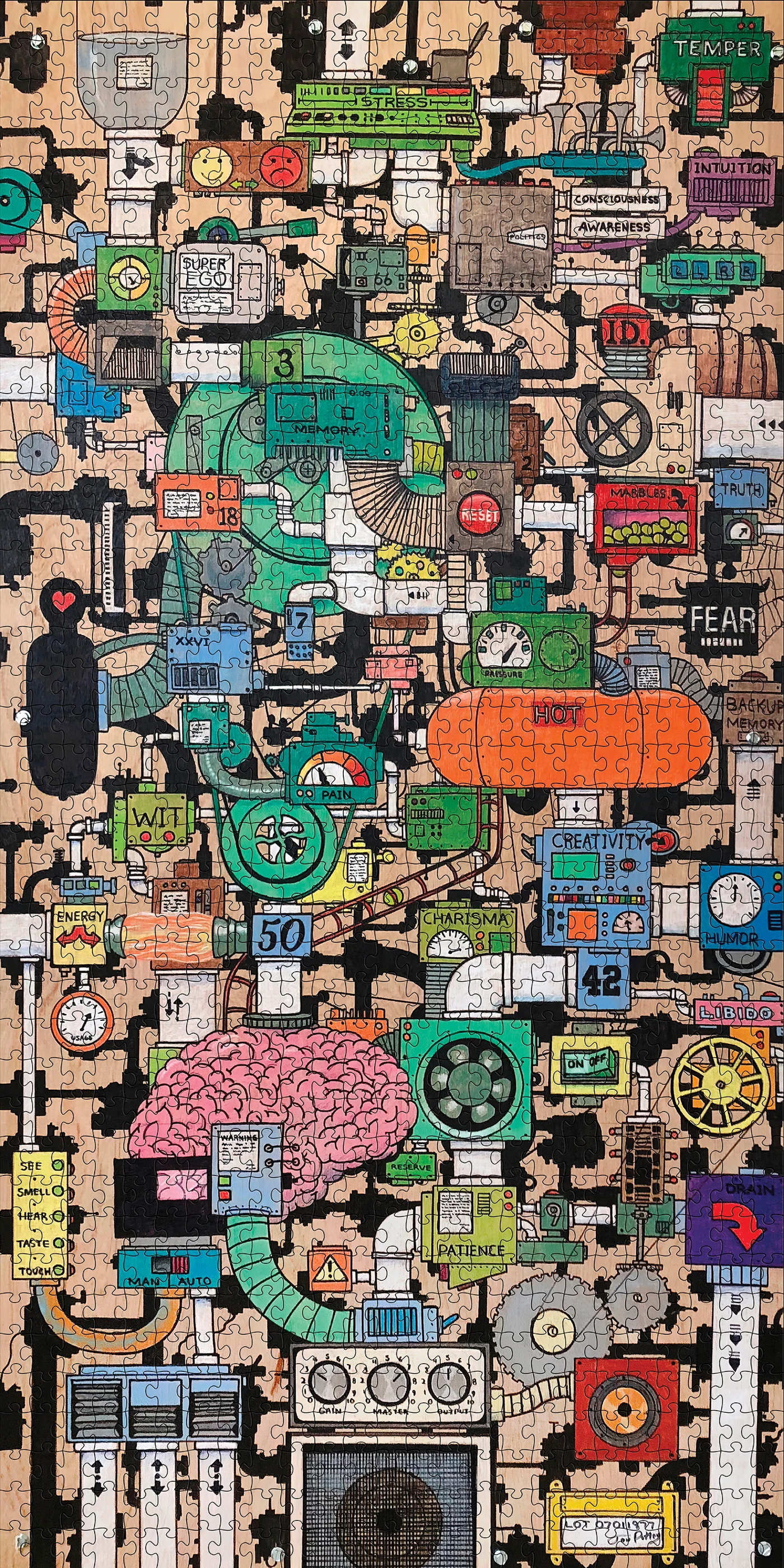 Jonathan Petley: Self Machine 1000-Piece Jigsaw Puzzle - Image 2