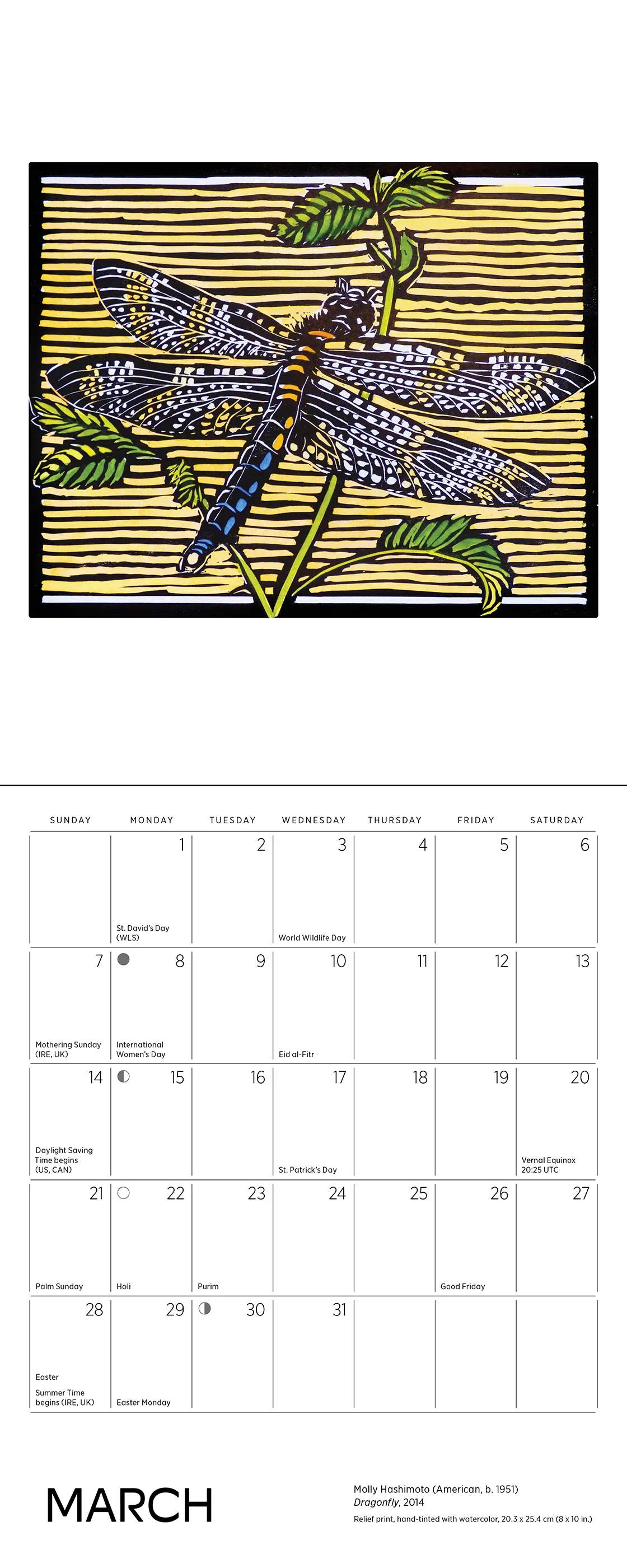 Molly Hashimoto: Wildlife 2027 Mini Wall Calendar - Image 4