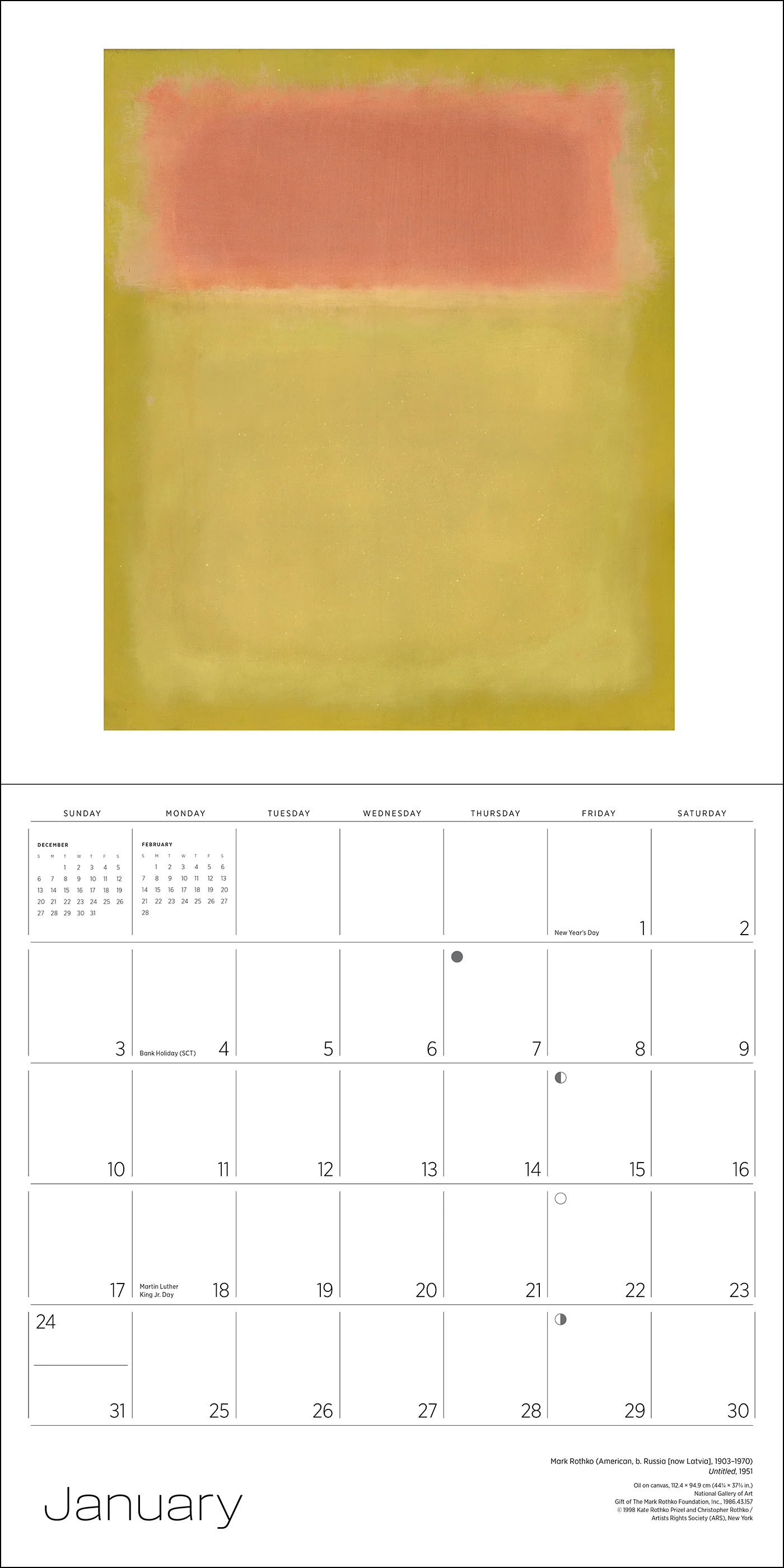 Rothko 2027 Wall Calendar - Image 3