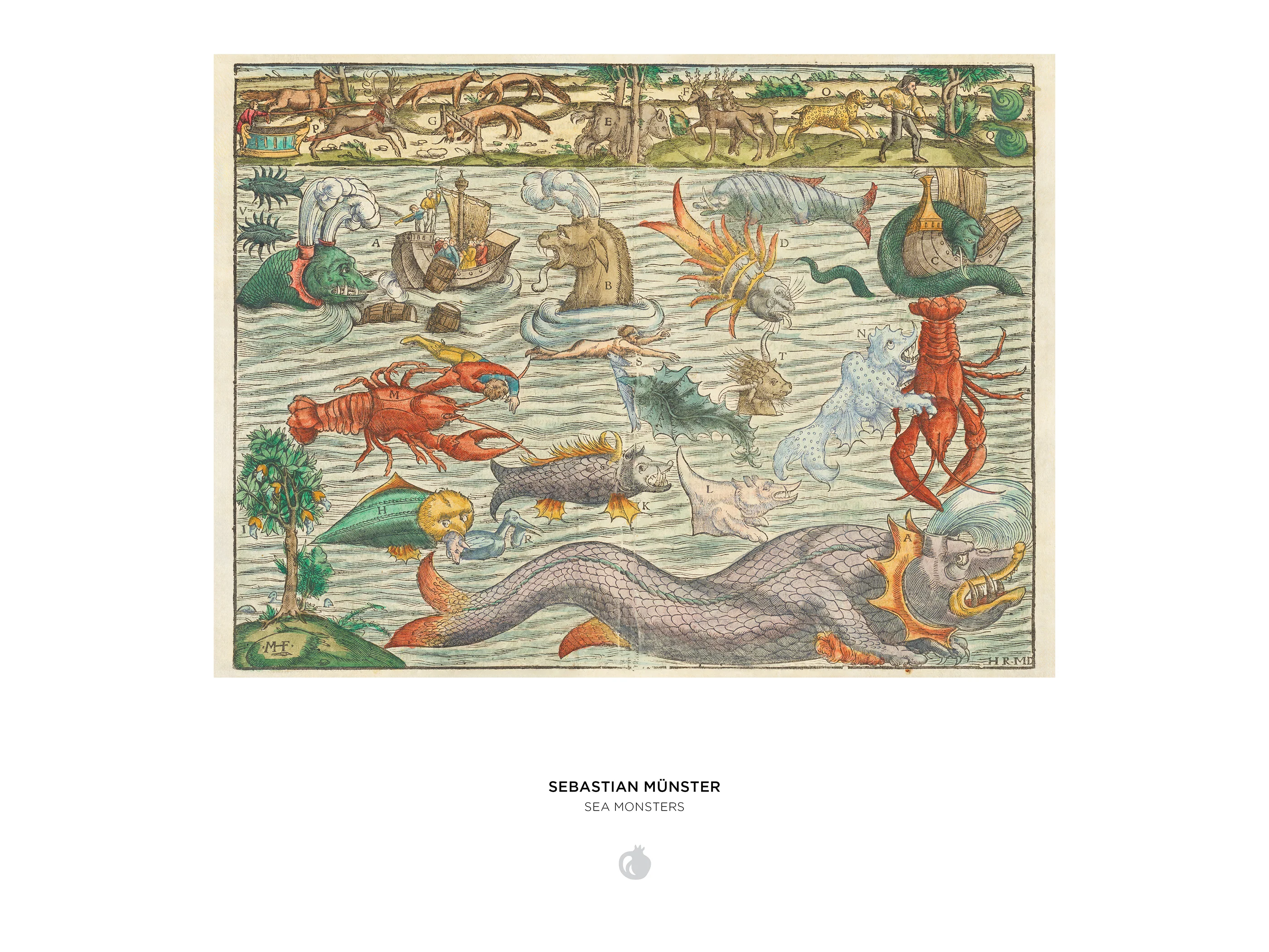 Sebastian Münster: Sea Monsters 1000-Piece Jigsaw Puzzle - Image 3