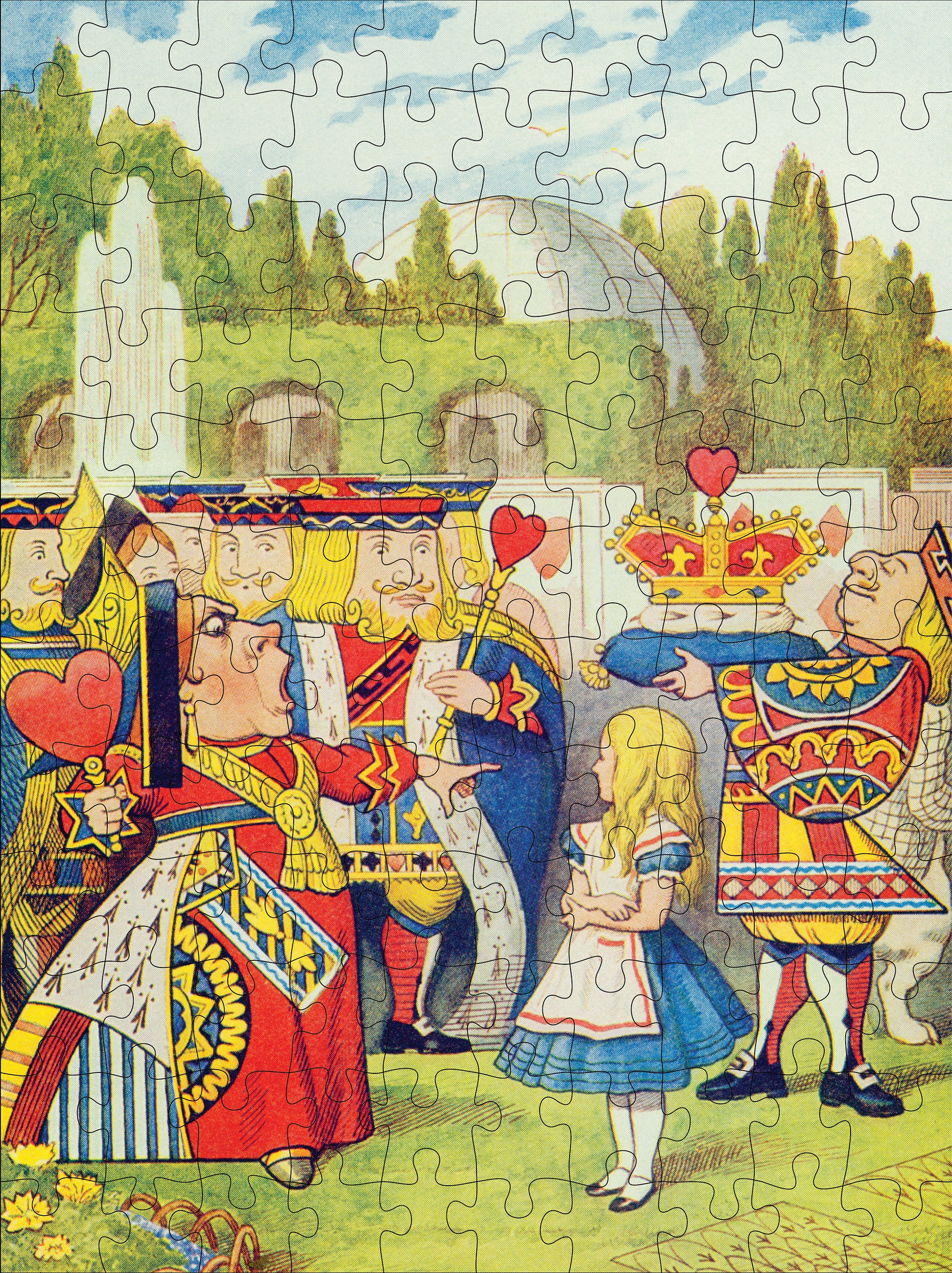 Sir John Tenniel: Alice in Wonderland 120-Piece Double-Sided Jigsaw Puzzle Set - Image 5