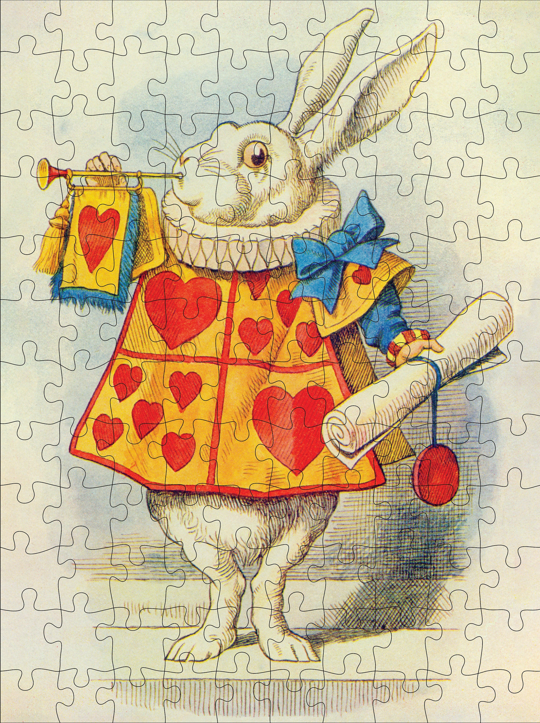 Sir John Tenniel: Alice in Wonderland 120-Piece Double-Sided Jigsaw Puzzle Set - Image 6
