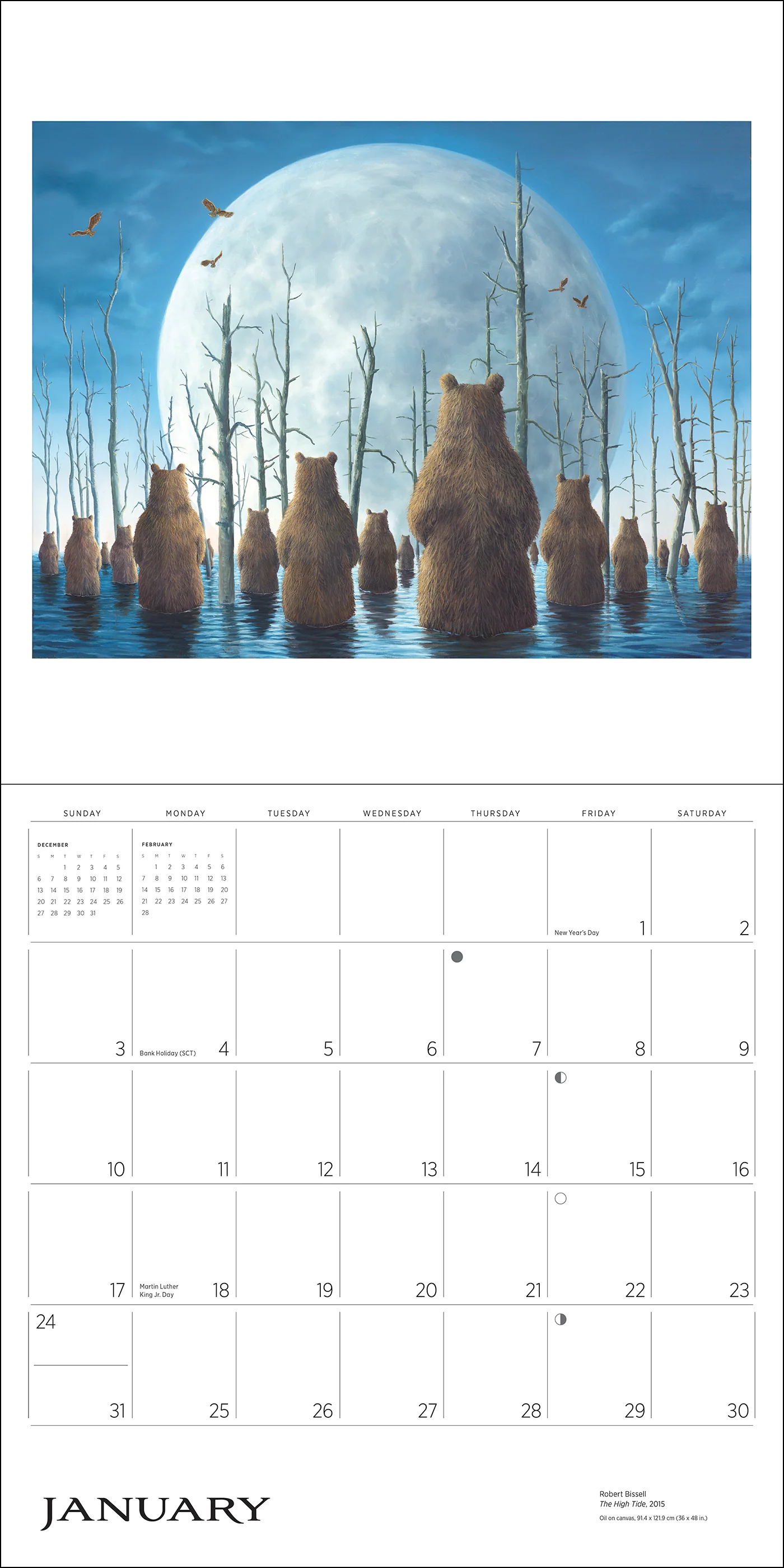 Spirit: The Paintings of Robert Bissell 2027 Wall Calendar - Image 3