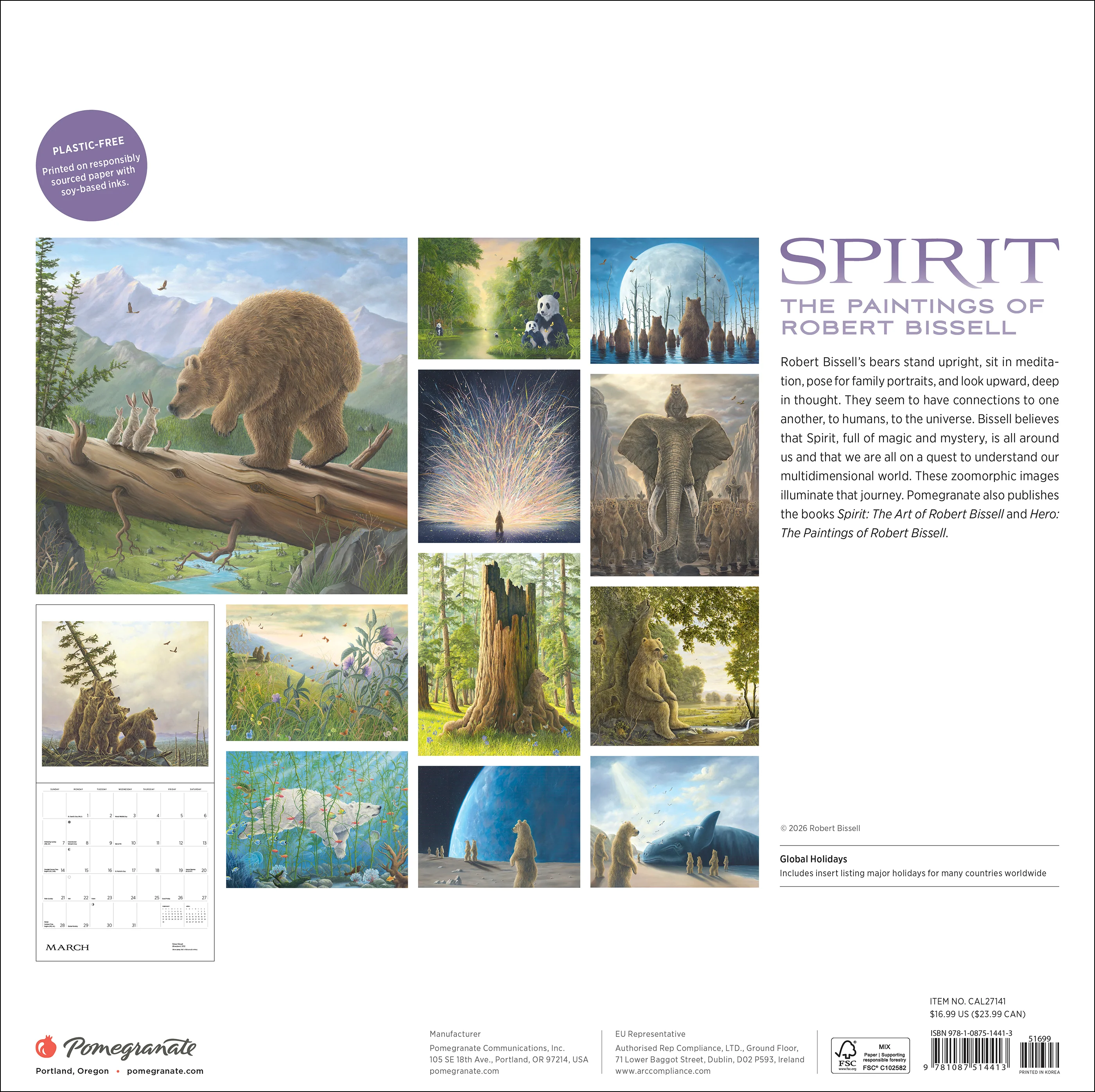 Spirit: The Paintings of Robert Bissell 2027 Wall Calendar - Image 8