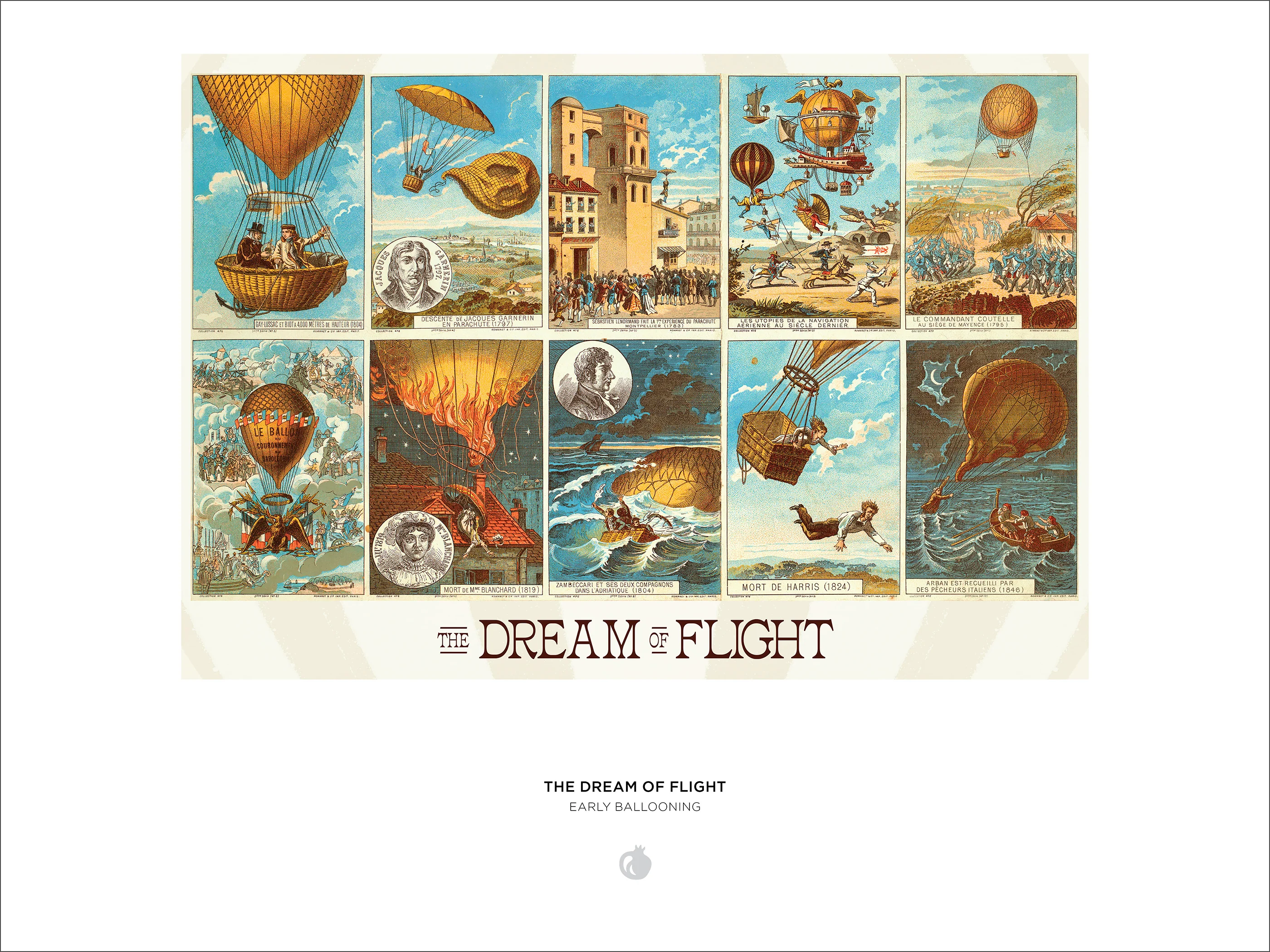 The Dream of Flight: Early Ballooning 1000-Piece Jigsaw Puzzle - Image 3