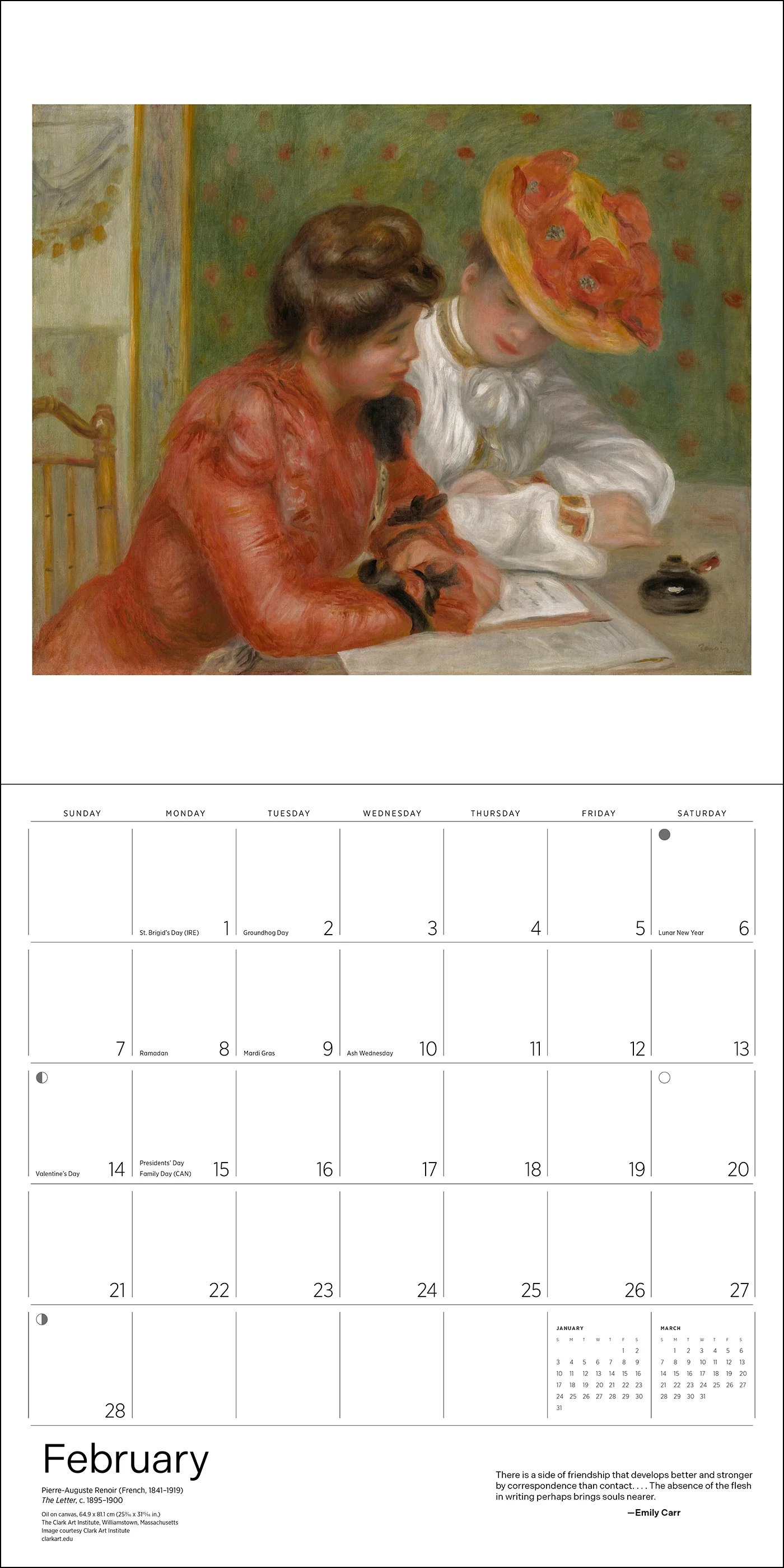 The Reading Woman 2027 Wall Calendar - Image 4