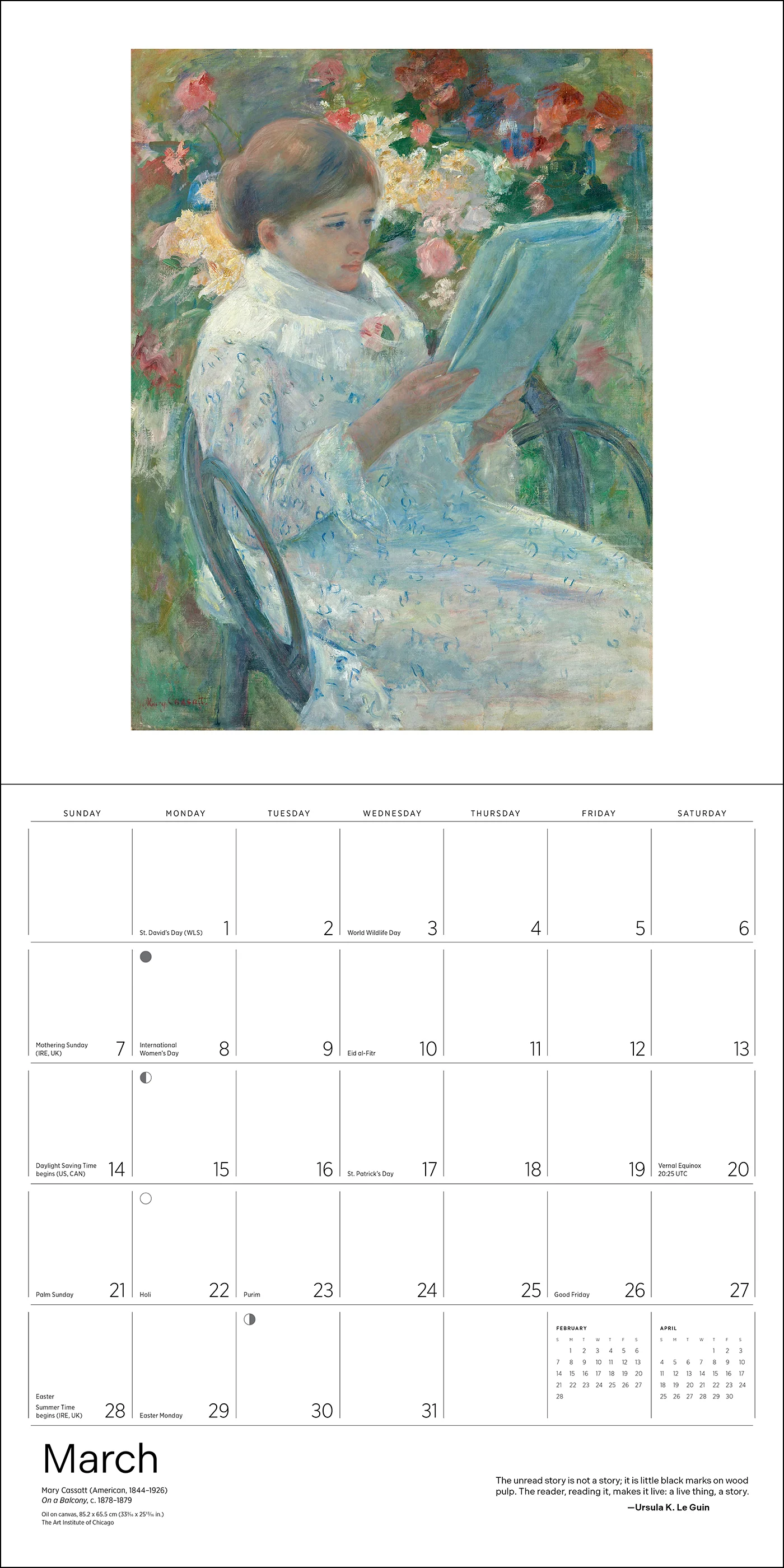 The Reading Woman 2027 Wall Calendar - Image 5