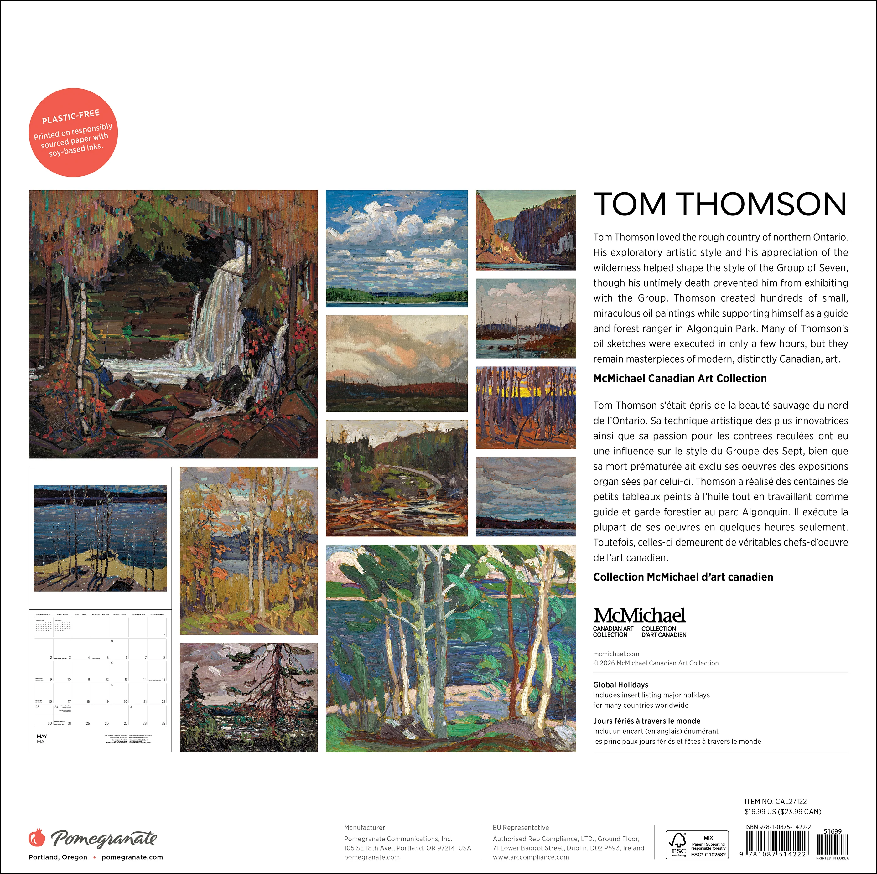 Tom Thomson 2027 Wall Calendar - Image 8