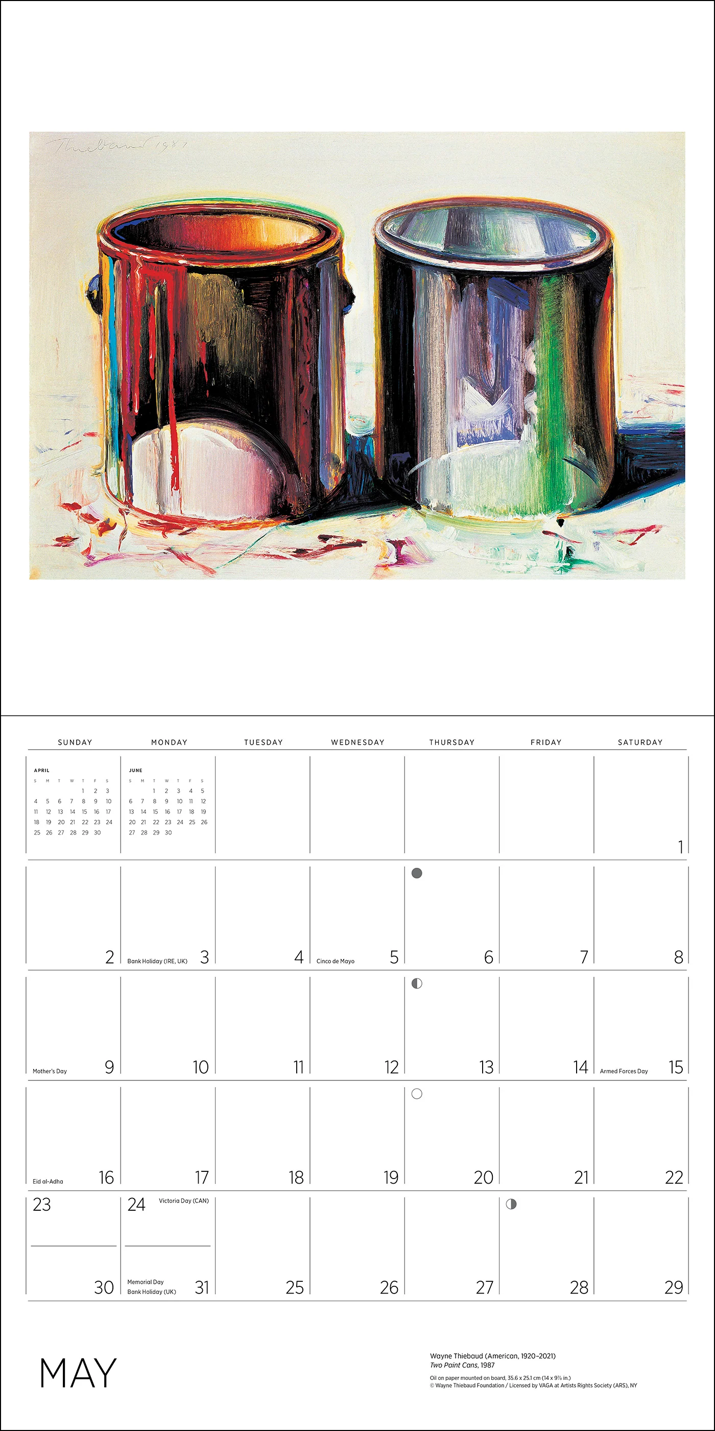 Wayne Thiebaud 2027 Wall Calendar - Image 5